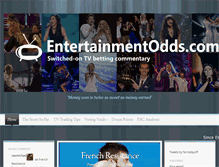Tablet Screenshot of entertainmentodds.com